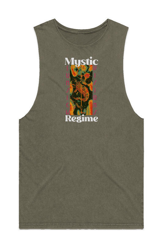 Mystic Regime -MENS STONE WASH BARNARD TANK