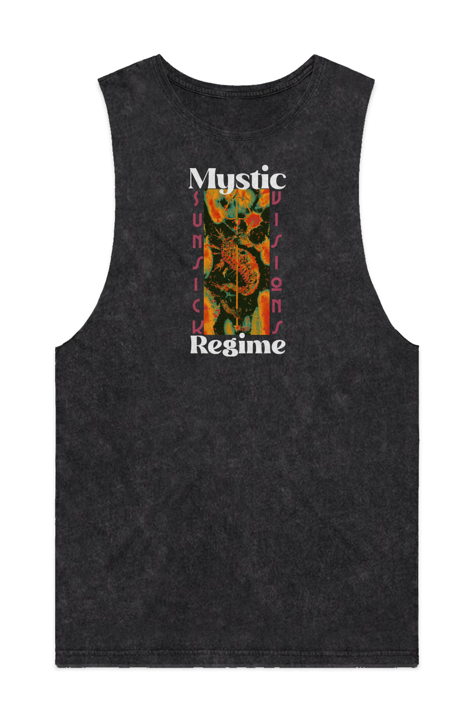 Mystic Regime - MENS STONE WASH BARNARD TANK