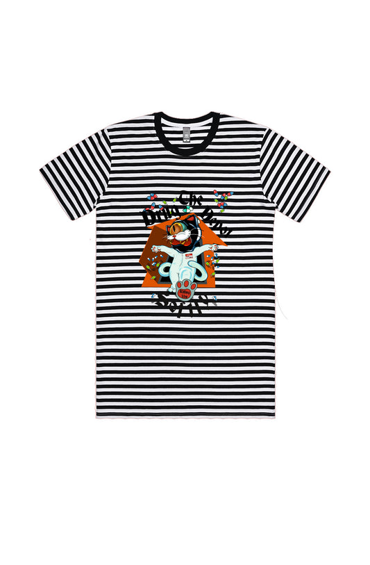 The drug depot - Black White Stripe Tee