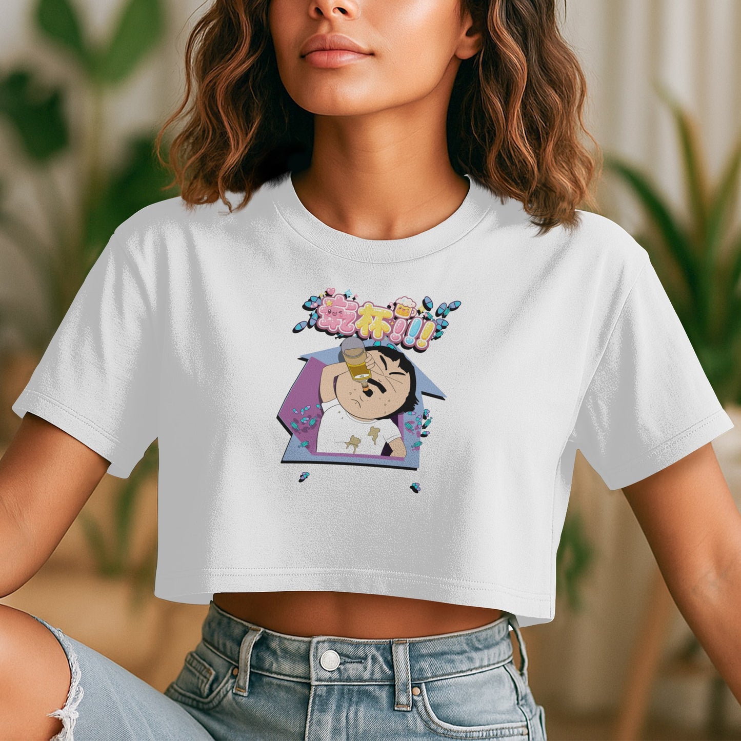 Women’s Kanpai!!! Cropped Tee x KIMICOCO