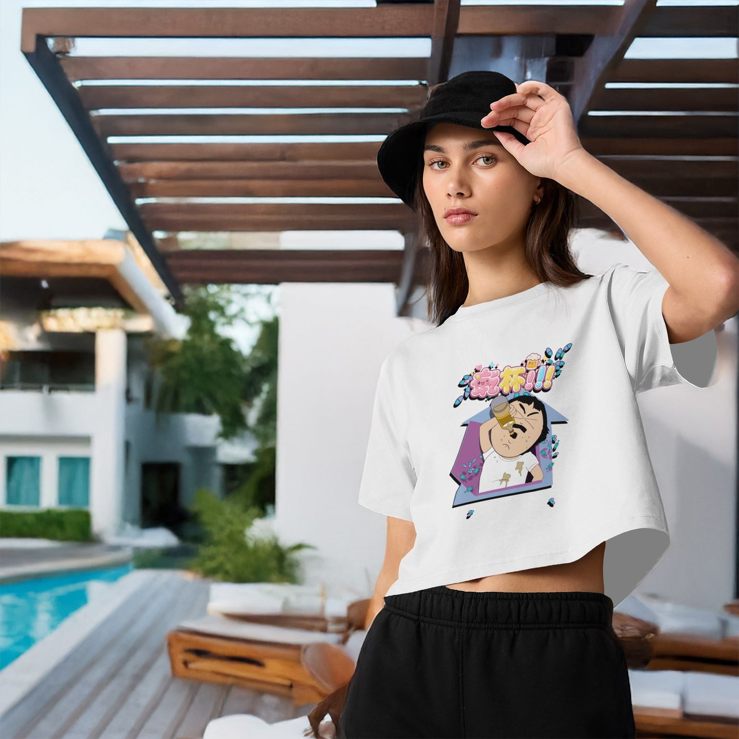 Women’s Kanpai!!! Cropped Tee x KIMICOCO