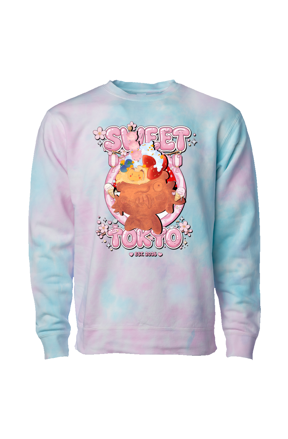 Cotton Candy Crew Neck Sweatshirt