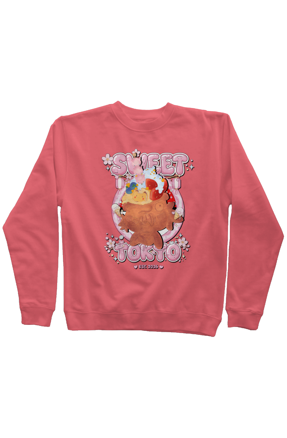 Women’s Pigment Dyed Crew Neck Pull Over x KIMICOCO